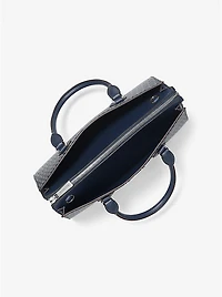 Sheila Medium Ombré Signature Logo Satchel