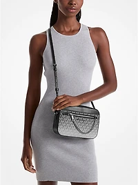 Jet Set Large Ombré Signature Logo Crossbody Body