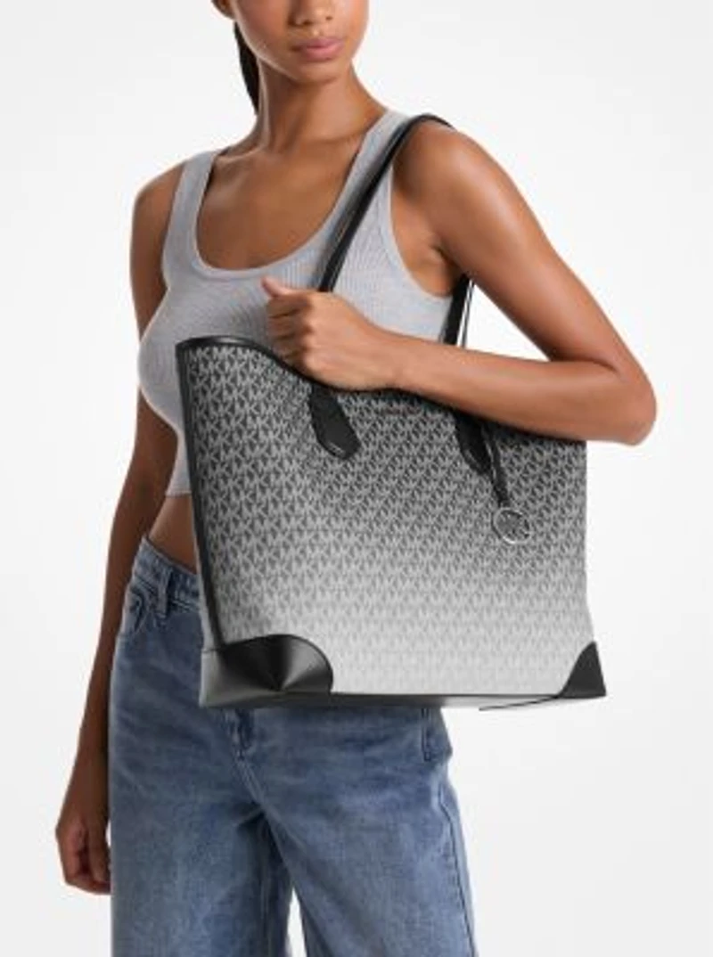 Eva Large OmbrÃ© Signature Logo Tote Bag