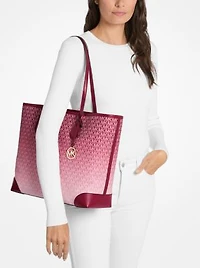 Eva Large Ombré Signature Logo Tote Bag