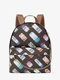 Slater Medium Printed Signature Logo Backpack