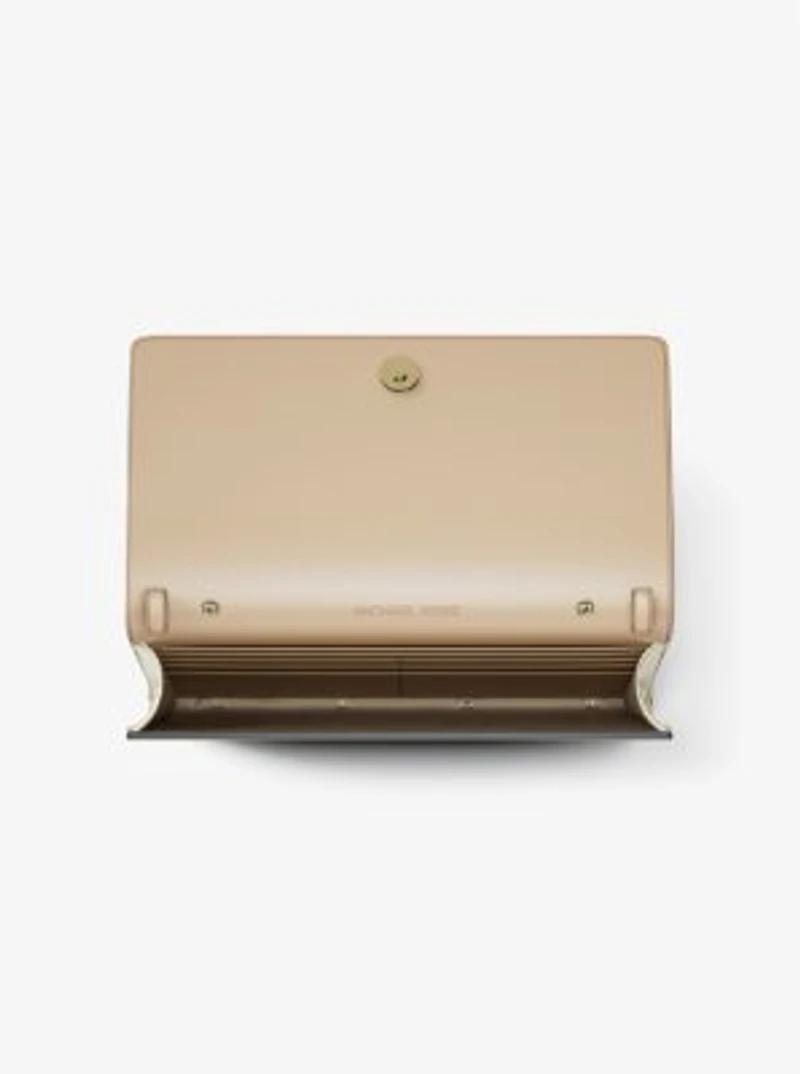 Carson Large Metallic Logo Debossed Wallet