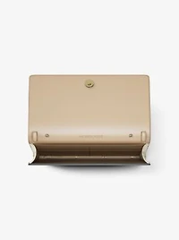 Carson Large Metallic Logo Debossed Wallet