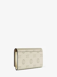 Carson Large Metallic Logo Debossed Wallet