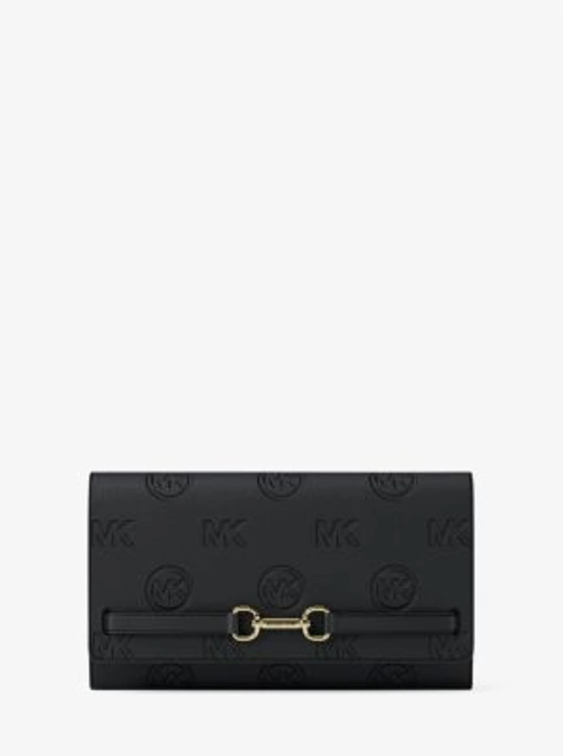 Carson Large Logo Debossed Wallet