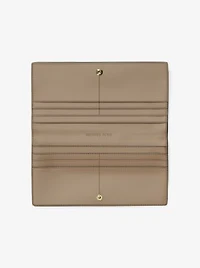 Carson Large Metallic Logo Debossed Snap Wallet