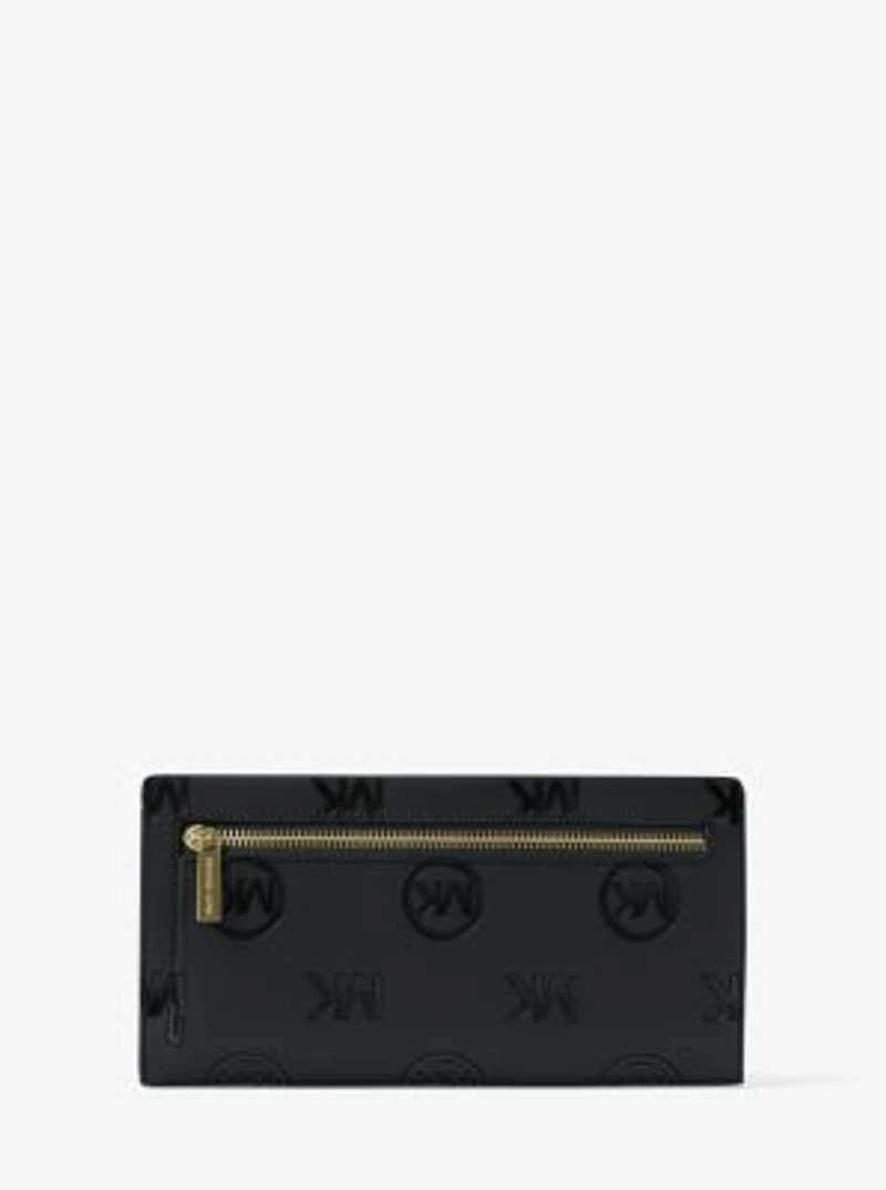 Carson Large Logo Debossed Snap Wallet