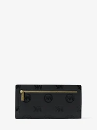 Carson Large Logo Debossed Snap Wallet