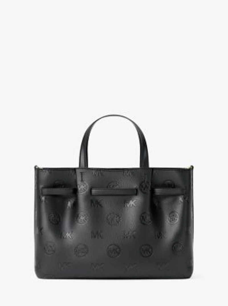 Carson Medium Logo Debossed Satchel