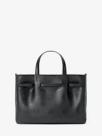 Carson Medium Logo Debossed Satchel
