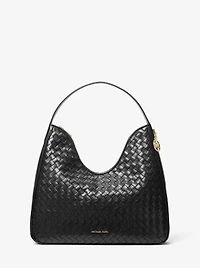 Nayla Medium Woven Shoulder Bag