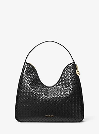 Nayla Medium Woven Shoulder Bag