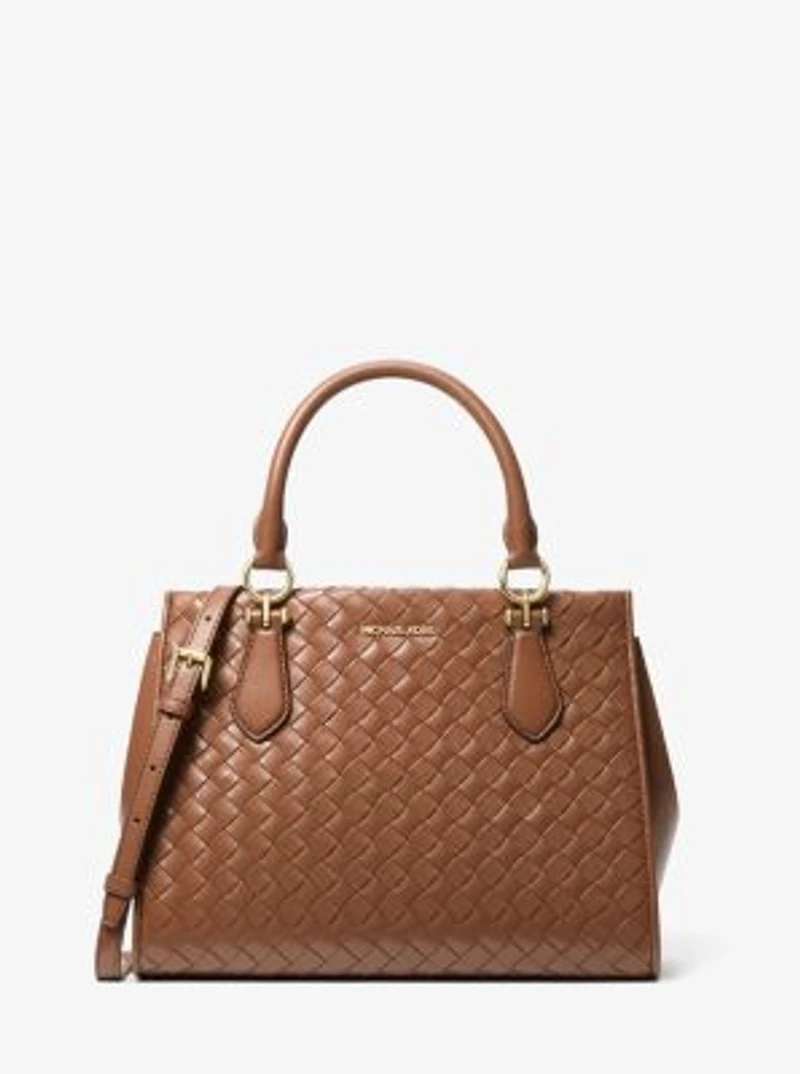 Marilyn Medium Woven Satchel