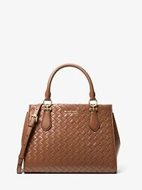 Marilyn Medium Woven Satchel