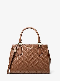 Marilyn Medium Woven Satchel
