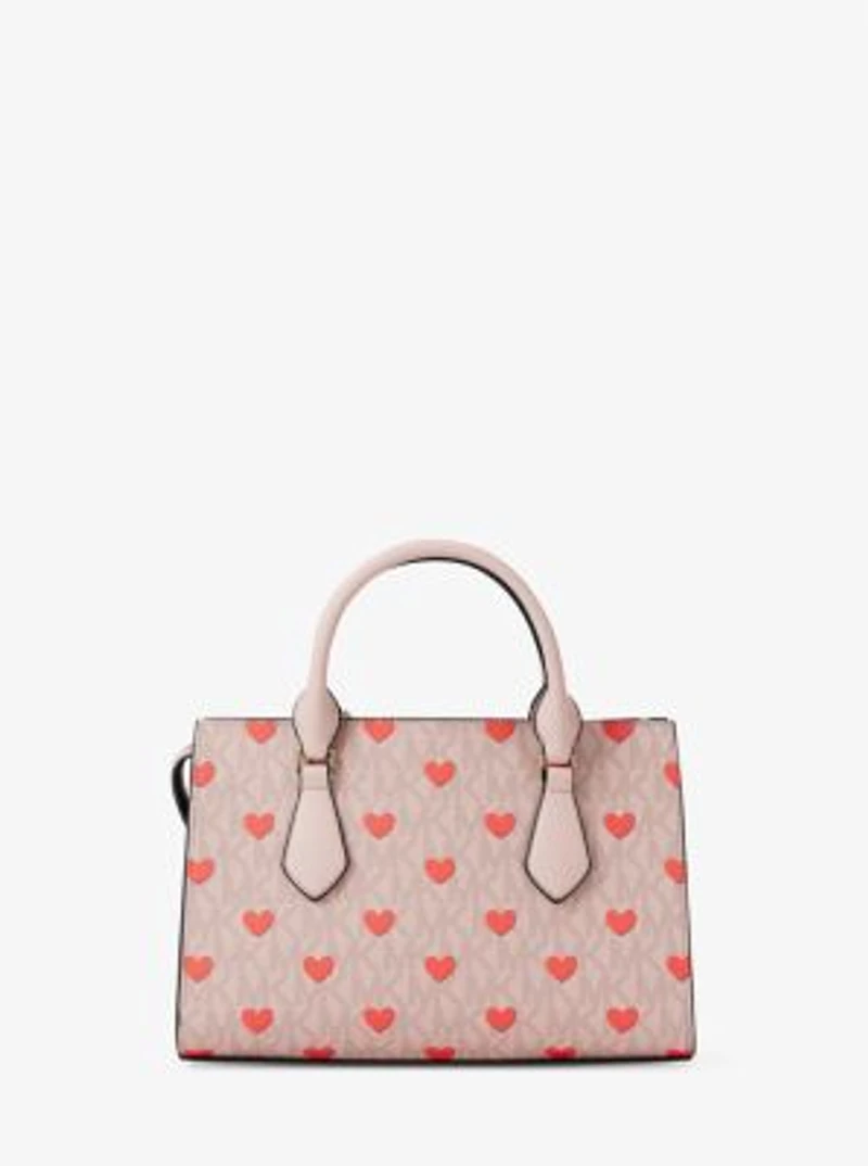 Sheila Small Embellished Signature Logo Satchel