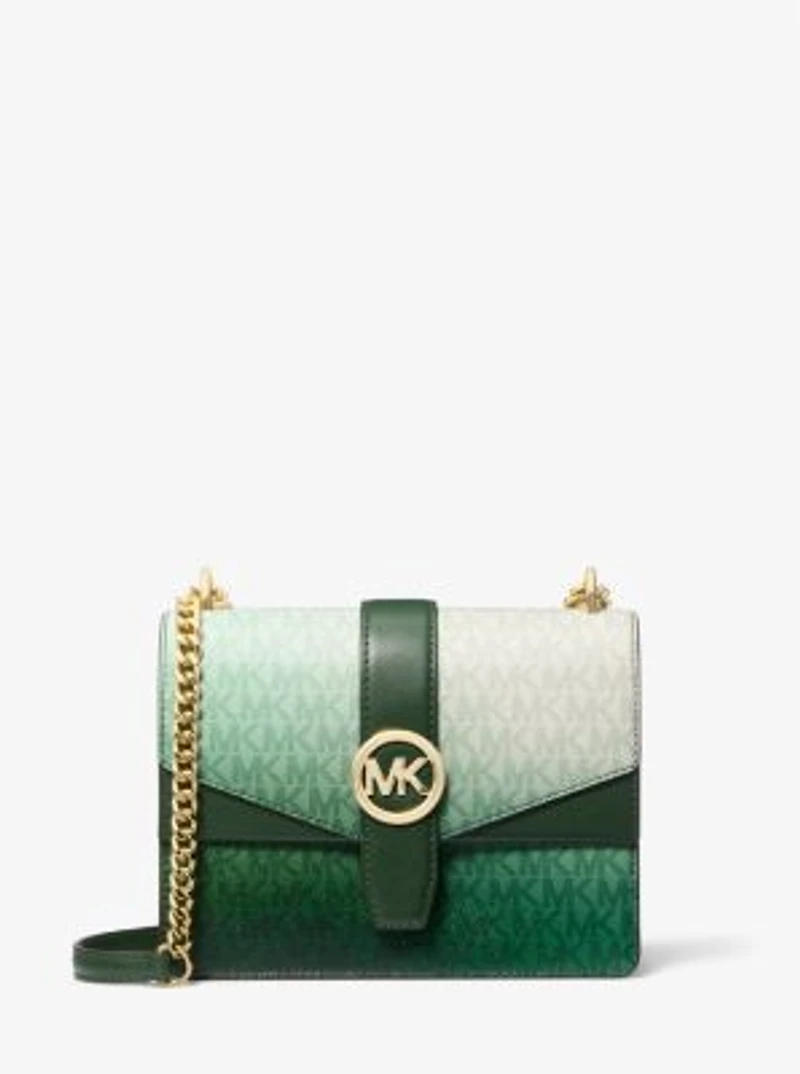 Greenwich Small Ombré Signature Logo Crossbody Bag