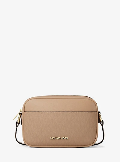 Jet Set Small Signature Logo Camera Crossbody Bag