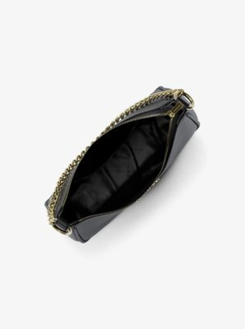 Jet Set Large Pebbled Leather Convertible Crossbody Bag