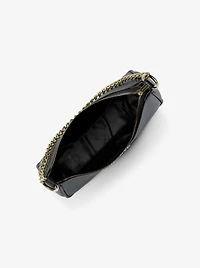 Jet Set Large Pebbled Leather Convertible Crossbody Bag