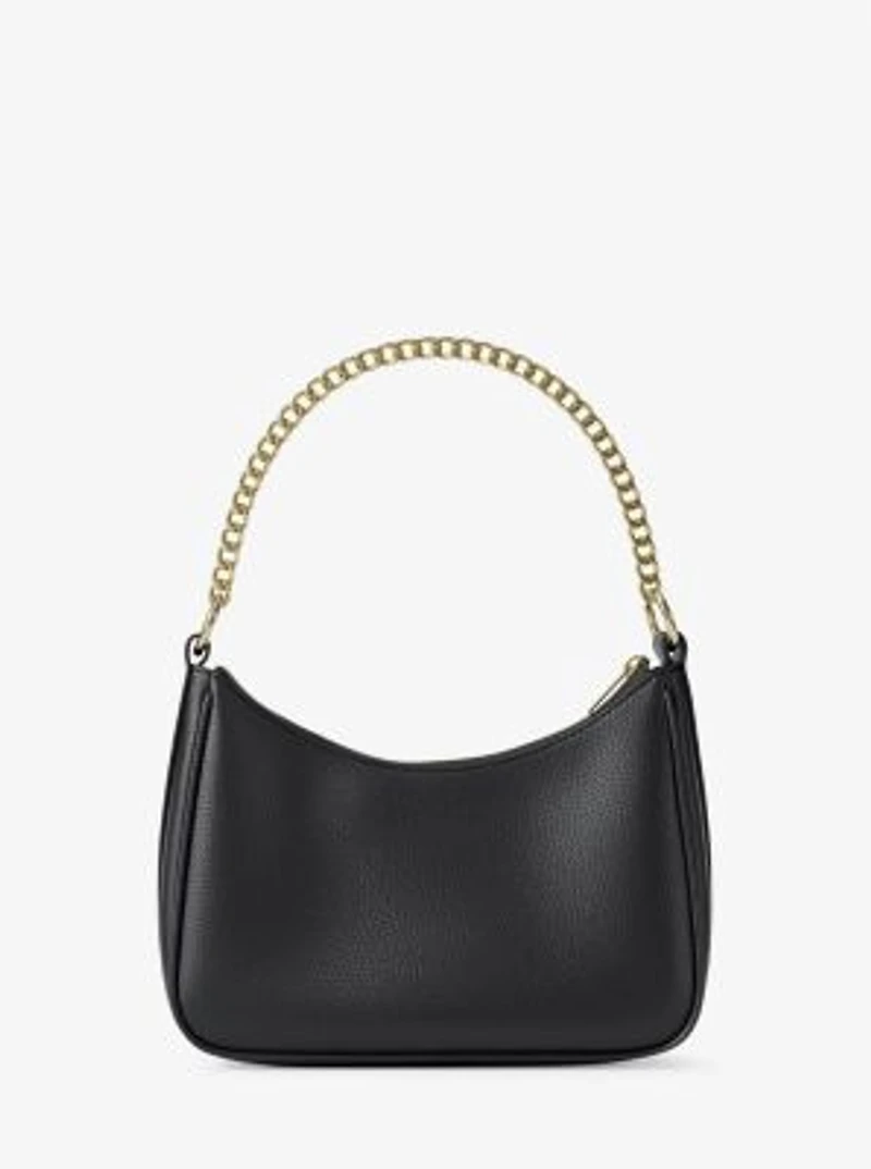 Jet Set Large Pebbled Leather Convertible Crossbody Bag