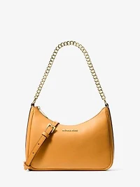 Jet Set Large Pebbled Leather Convertible Crossbody Bag