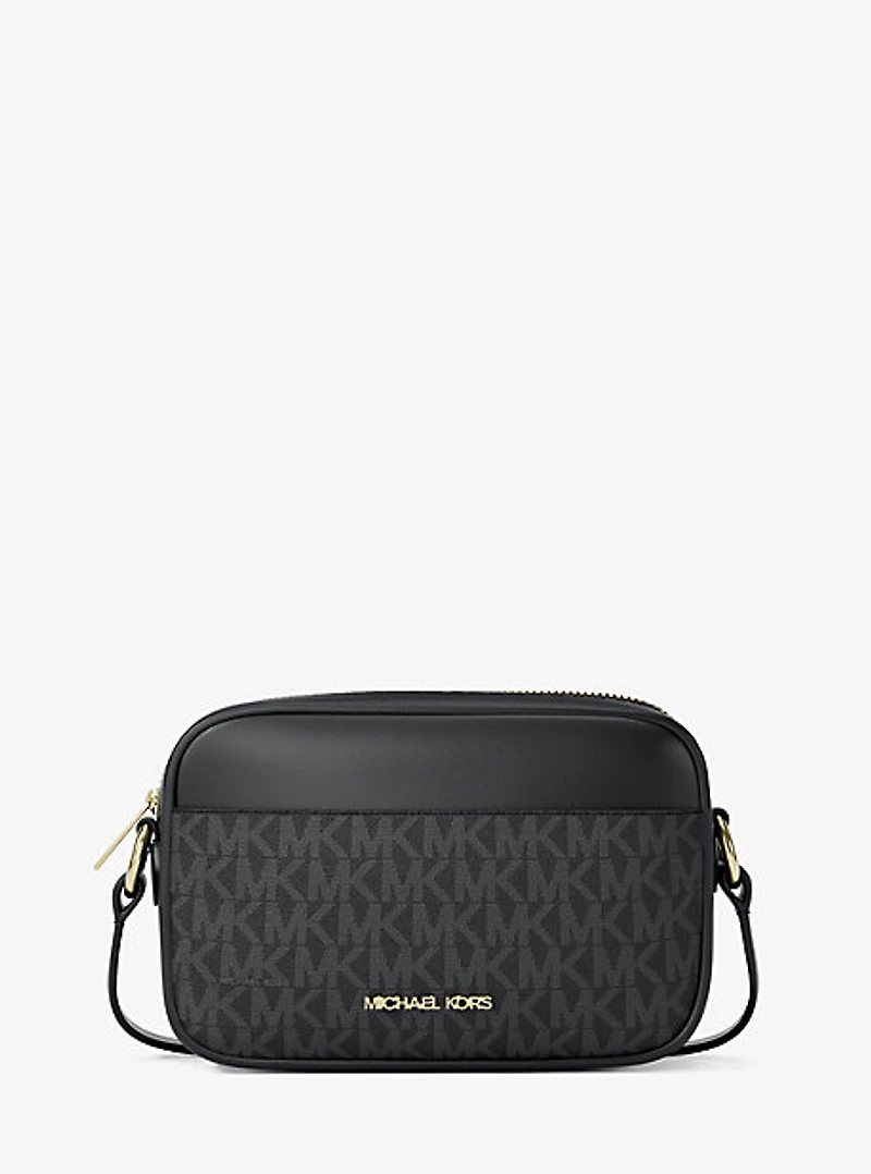Jet Set Small Signature Logo Camera Crossbody Bag