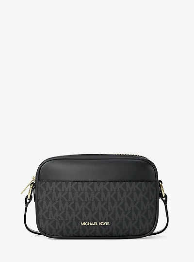 Jet Set Small Signature Logo Camera Crossbody Bag
