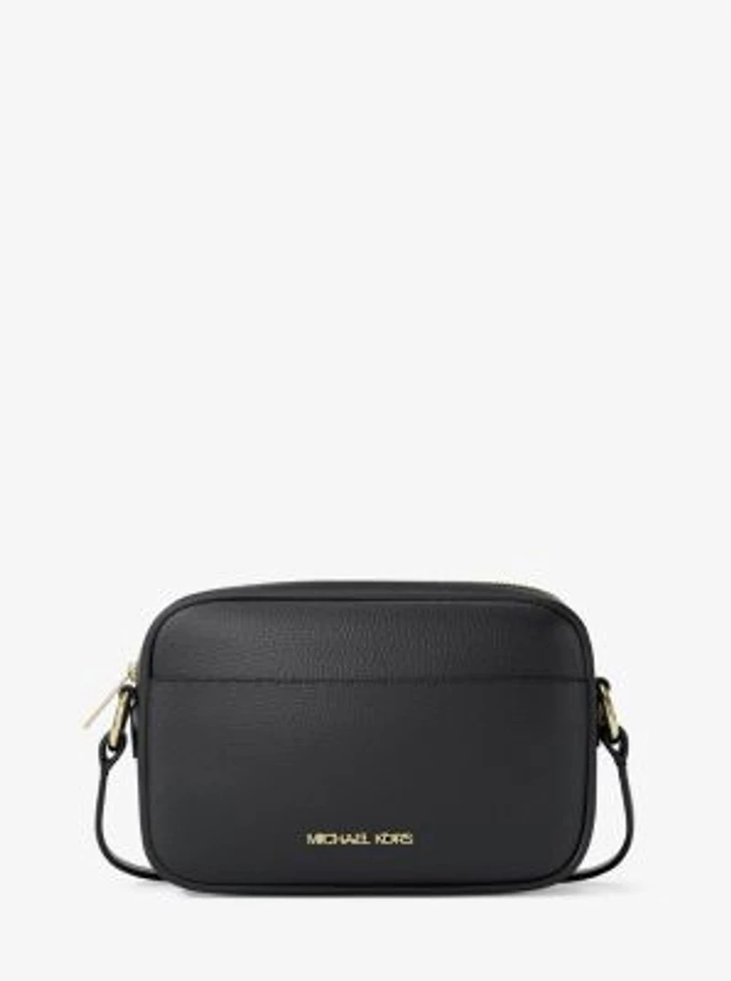 Jet Set Small Pebbled Leather Camera Crossbody Bag