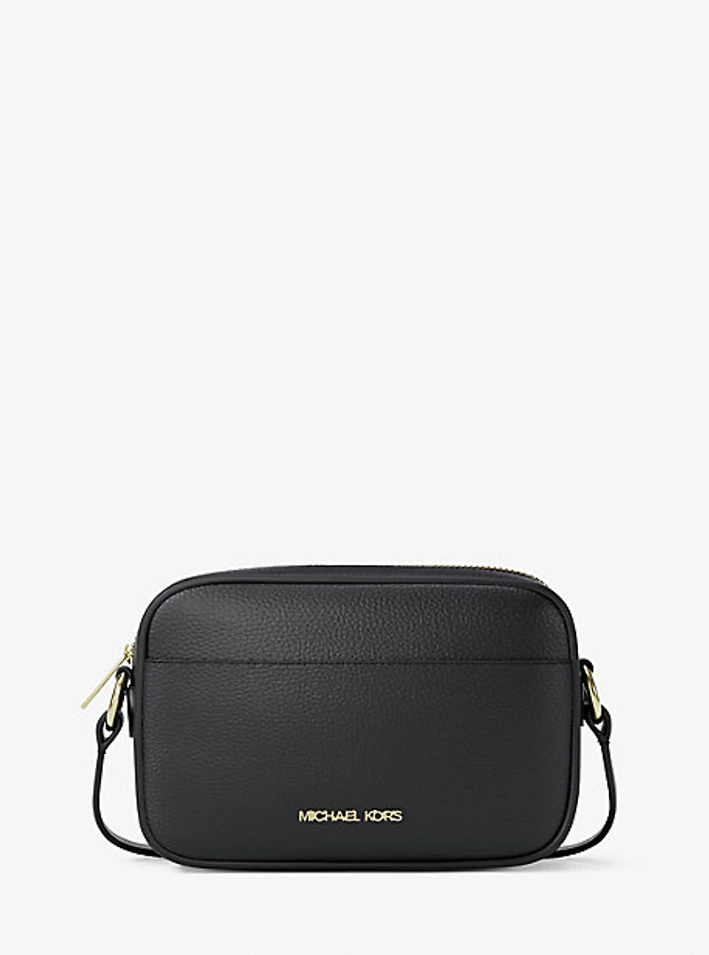 Jet Set Small Pebbled Leather Camera Crossbody Bag