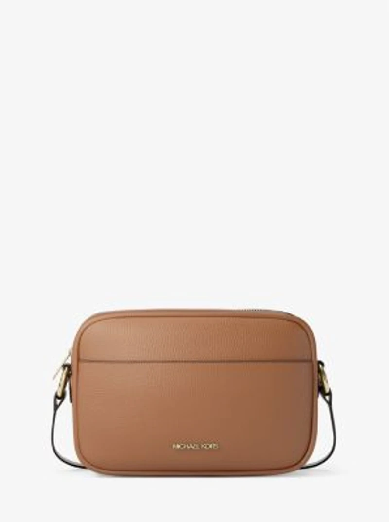 Jet Set Pebbled Leather Camera Crossbody Bag