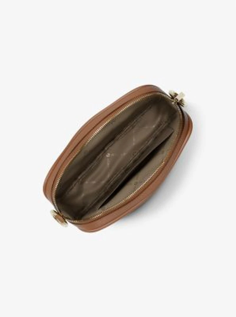 Jet Set Pebbled Leather Camera Crossbody Bag