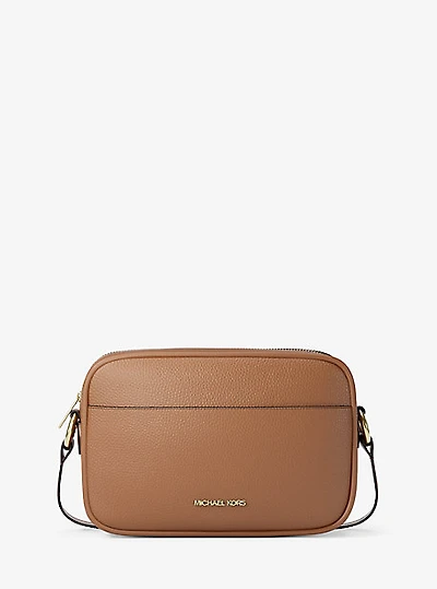 Jet Set Pebbled Leather Camera Crossbody Bag