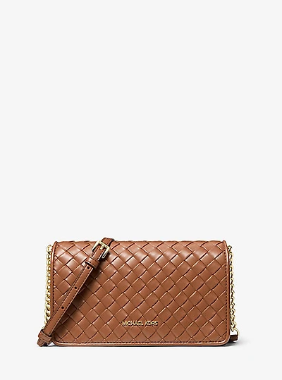 Jet Set Medium Woven Crossbody Bag