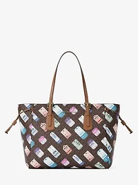 Voyager Large Printed Signature Logo Tote Bag