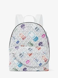Slater Medium Printed Signature Logo Backpack