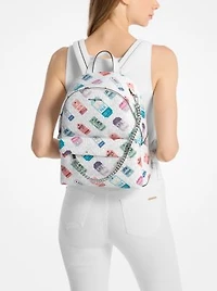 Slater Medium Printed Signature Logo Backpack