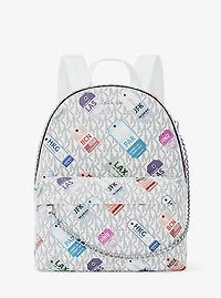 Slater Medium Printed Signature Logo Backpack