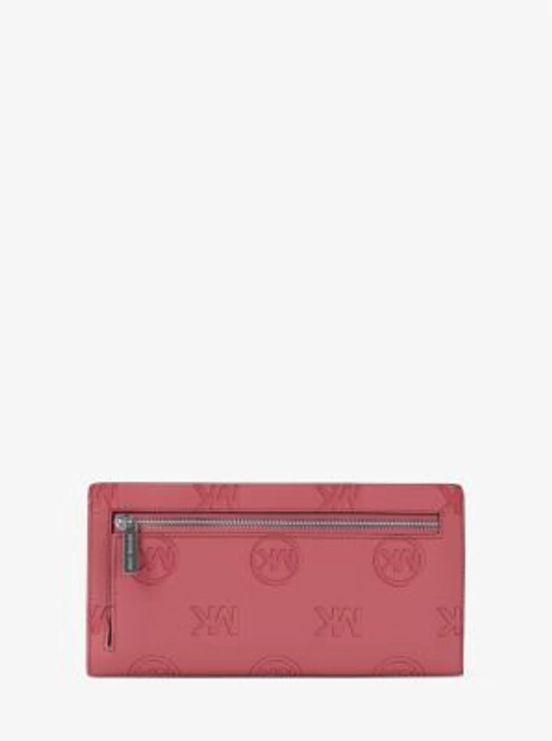 Carson Large Logo Debossed Snap Wallet