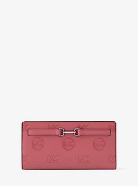 Carson Large Logo Debossed Snap Wallet