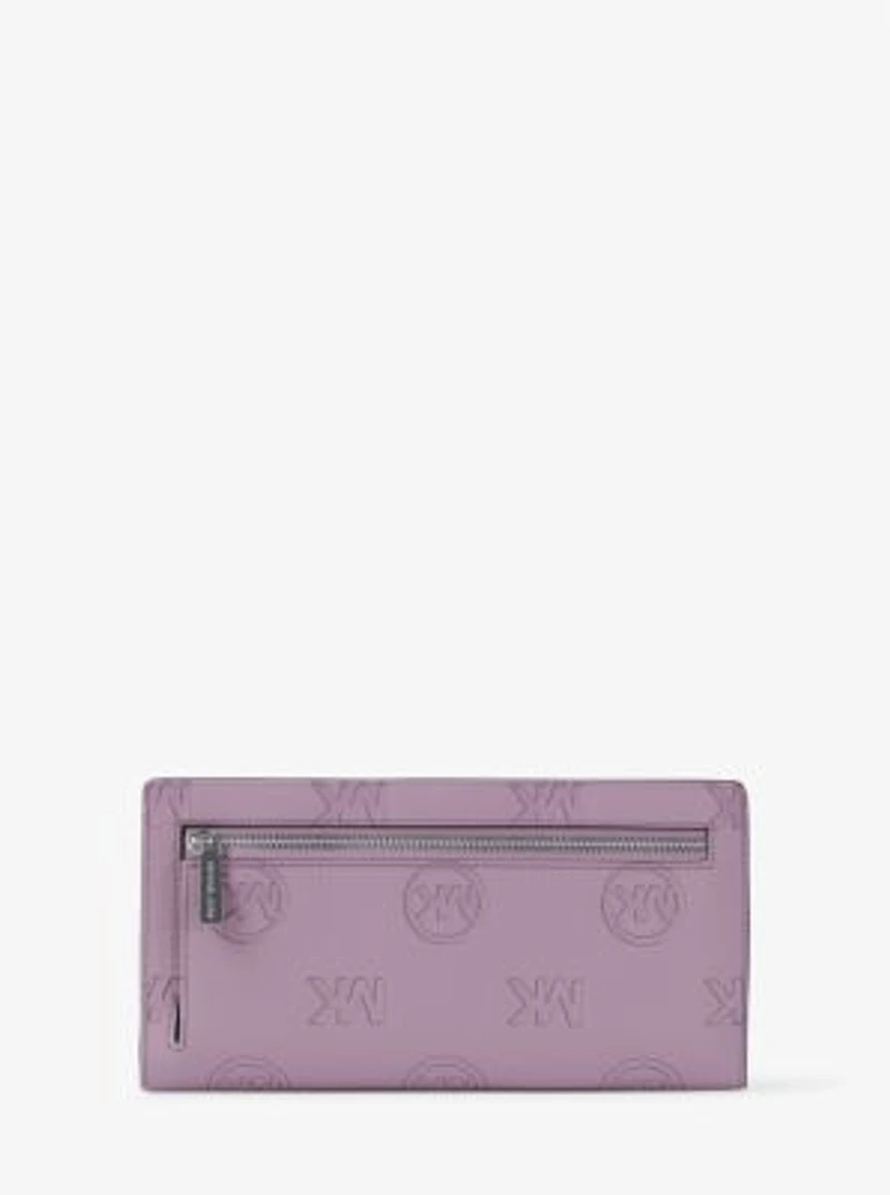 Carson Large Logo Debossed Snap Wallet