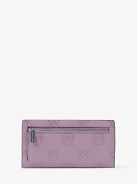 Carson Large Logo Debossed Snap Wallet