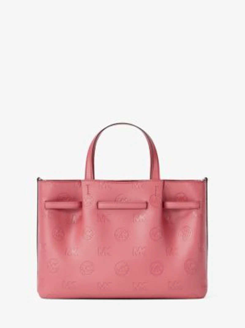 Carson Medium Logo Debossed Satchel