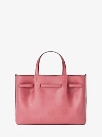 Carson Medium Logo Debossed Satchel