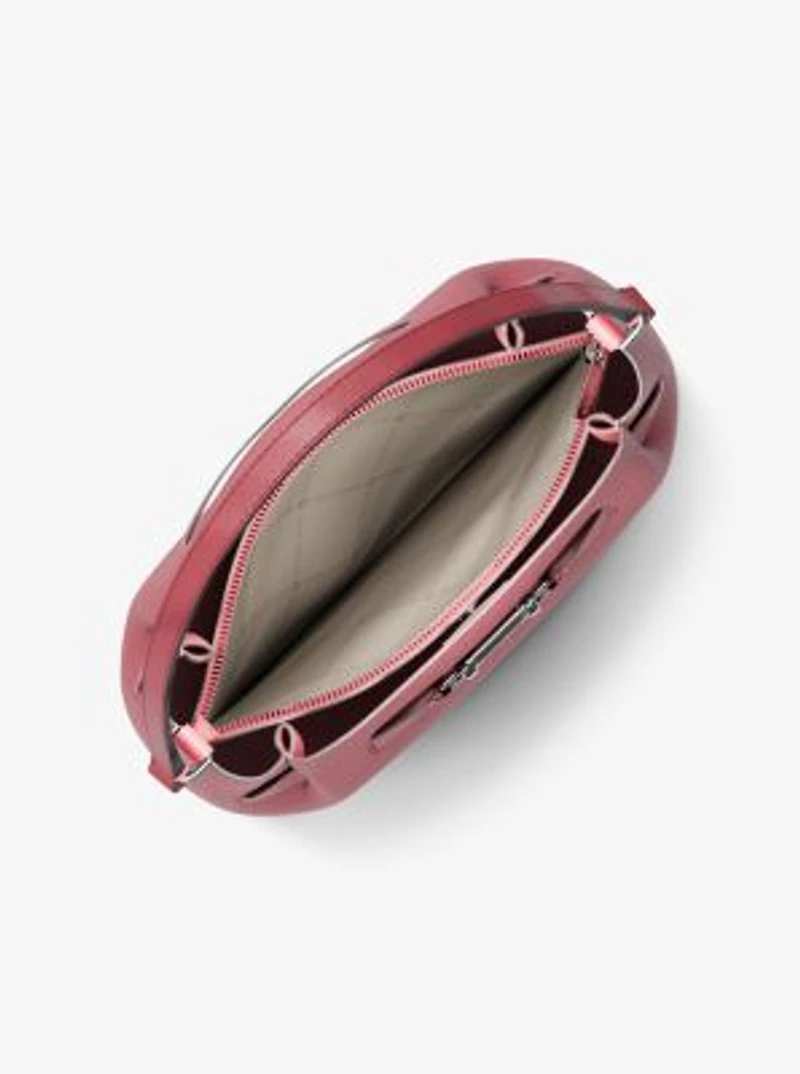 Carson Medium Pebbled Leather Convertible Bucket Crossbody Bag