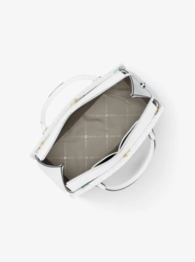 Marilyn Medium Printed Signature Logo Satchel