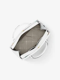 Marilyn Medium Printed Signature Logo Satchel