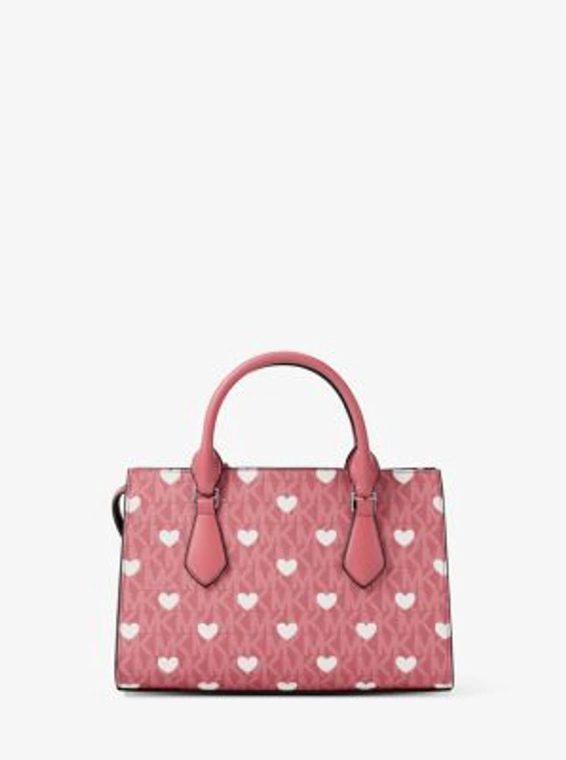 Sheila Small Embellished Signature Logo Satchel