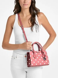 Sheila Small Embellished Signature Logo Satchel