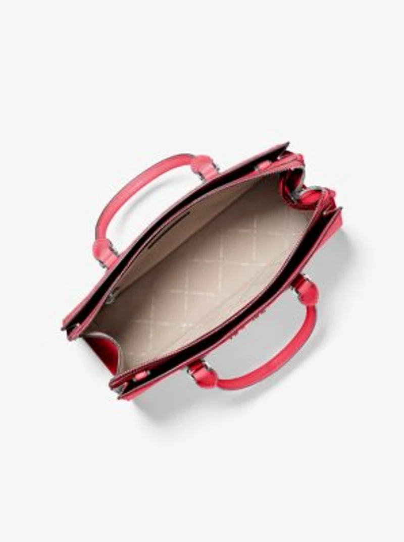 Sheila Medium Heart Embroidered Satchel